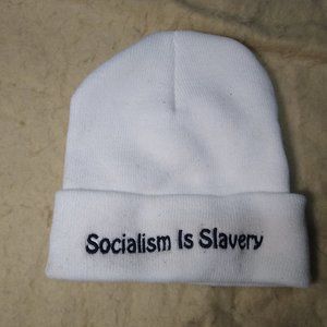 Men's winter hat - Socialism is slavery - brand new